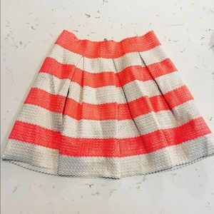 Orange and White stretchy skirt!